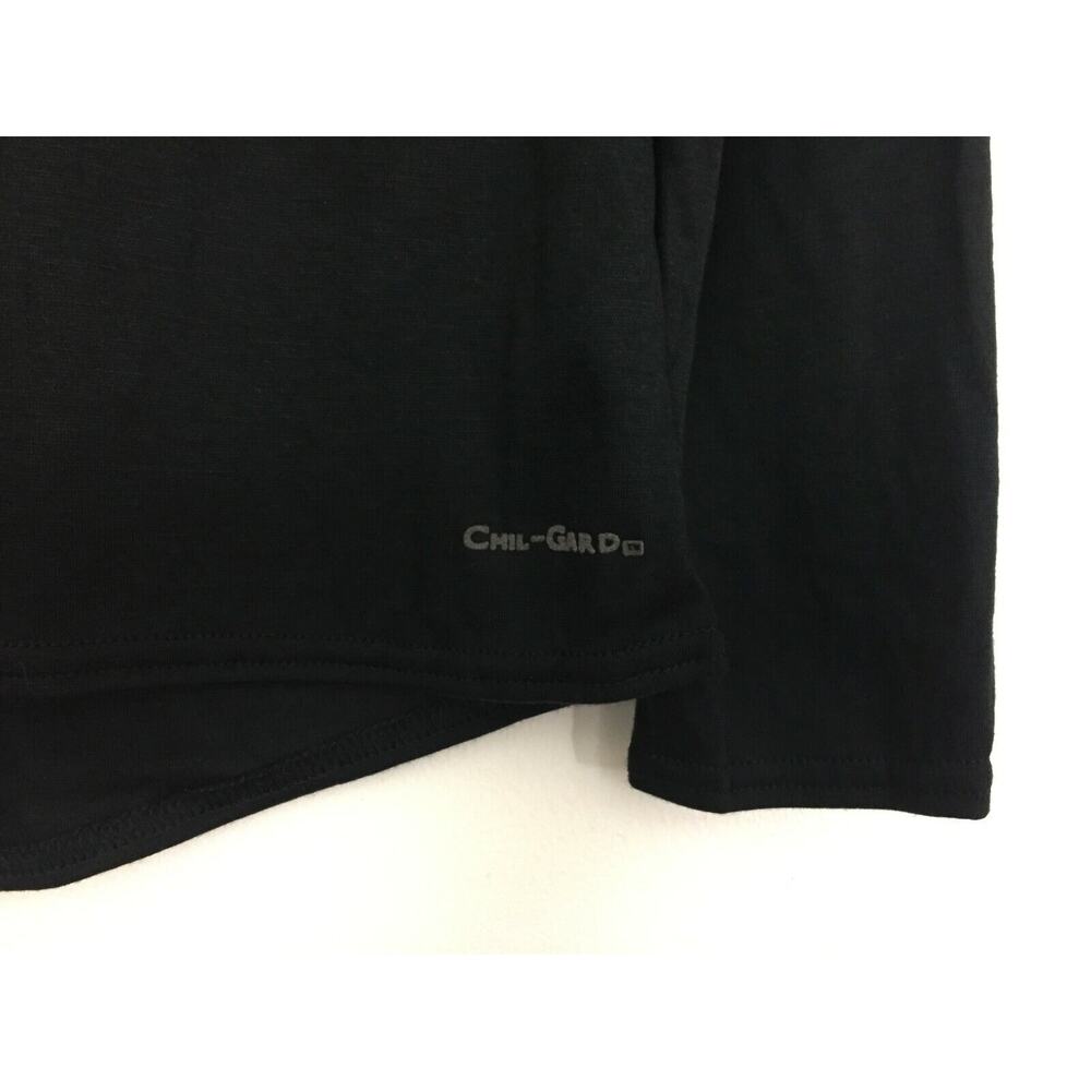 D) Chil-Gard Base Layer Black Women's Top Size Large Thermal Black Lot of 2 USA - Picture 5 of 6